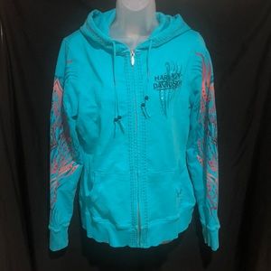 Harley Davidson Full Zip with Hood Sweatshirt